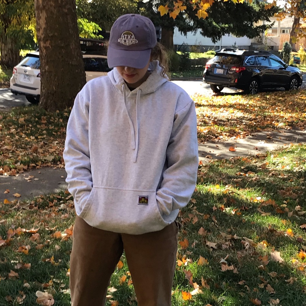 Ben Davis White Hoodie Sweatshirt